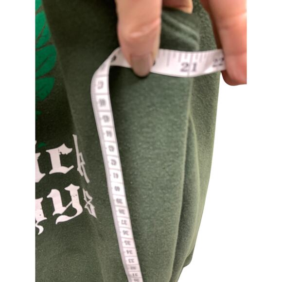Dropkick Murphys Green Skeleton Bagpipe Zip Front Hoodie Size M Made in USA - Picture 7 of 8
